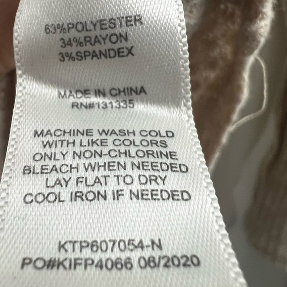 Socialite women’s long sleeve thermal shirt, beige size medium - Picture 5 of 5